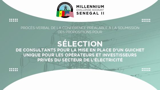 Compte-rendu de la conférence préalable à la soumission des propositions pour la sélection de consultants pour la mise en place d’un guichet unique pour les opérateurs et investisseurs privés du secteur de l’électricité