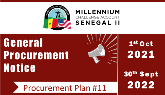General Procurement Notice_Procurement Plan n°11