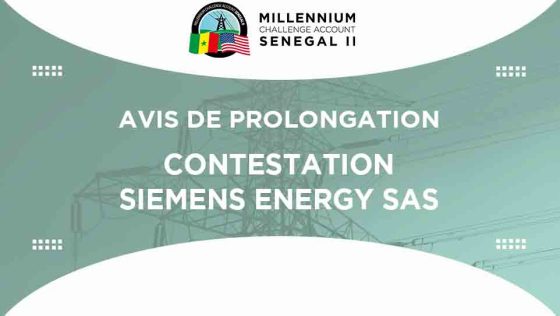 Contestation SIEMENS ENERGY SAS – Avis de Prolongation