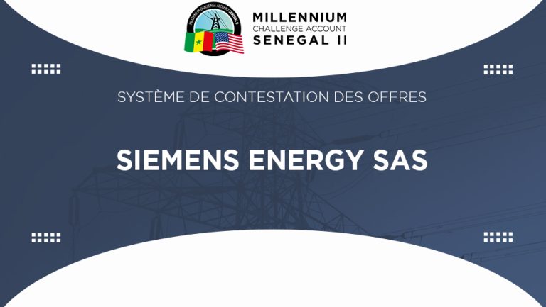 SIEMENS ENERGY SAS MCA SENEGAL II
