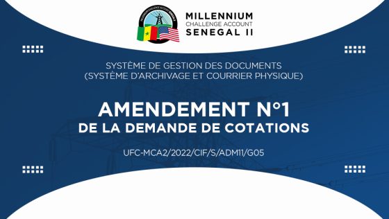 Amendement n°1 de la demande de cotations : Système de gestion des documents (système d’archivage et courrier physique)