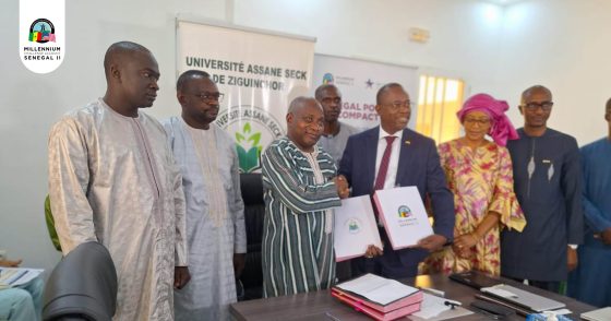 Capitalisation de l’expérience du Compact : MCA-Sénégal II et l’Université Assane Seck de Ziguinchor signent un Accord de partenariat autour d’un Plan d’Apprentissage (26/04/2024)