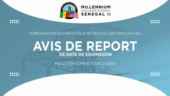 AVIS DE REPORT DE DATE DE SOUMISSION : Numérisation des processus métier ECC ERP dans SAP ISU