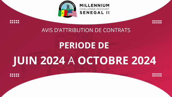 AVIS D’ATTRIBUTION DE CONTRATS : Période de Juin 2024 à Octobre 2024