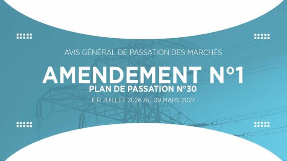 AVIS GÉNÉRAL DE PASSATION DE MARCHÉS : Plan de Passation des Marchés n°30 – Amendement 1