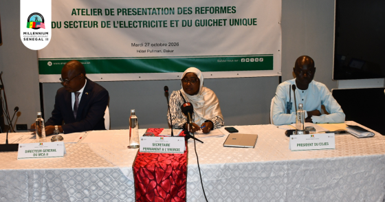 Projet Réforme : Tenue d&rsquo;un atelier de présentation des réformes du secteur de l’électricité et du Guichet Unique (27/10/2026)